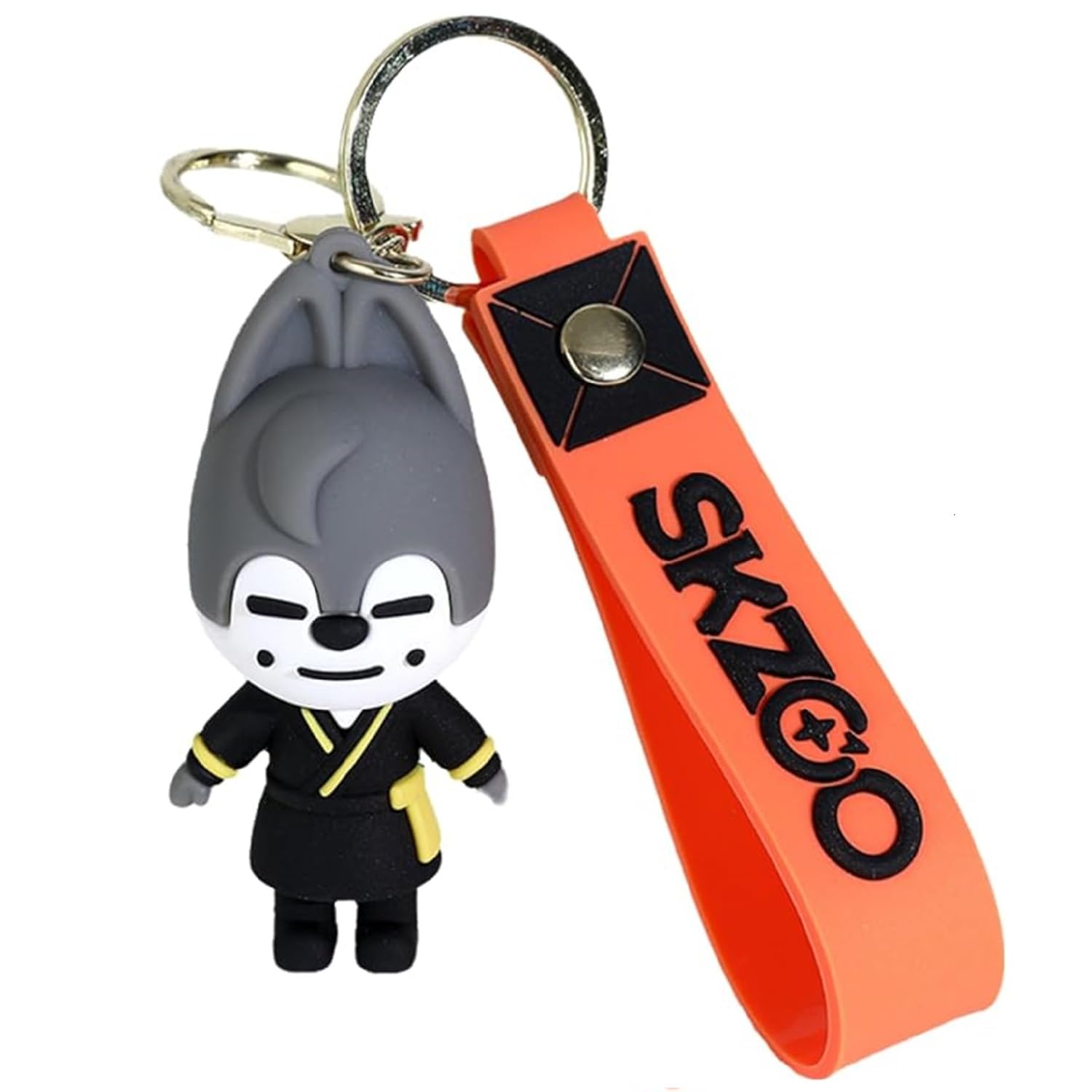 Finifana Skzoo Keychain Stray kids Keychain Cartoon Keyring Schoolbag Accessory(Color7)