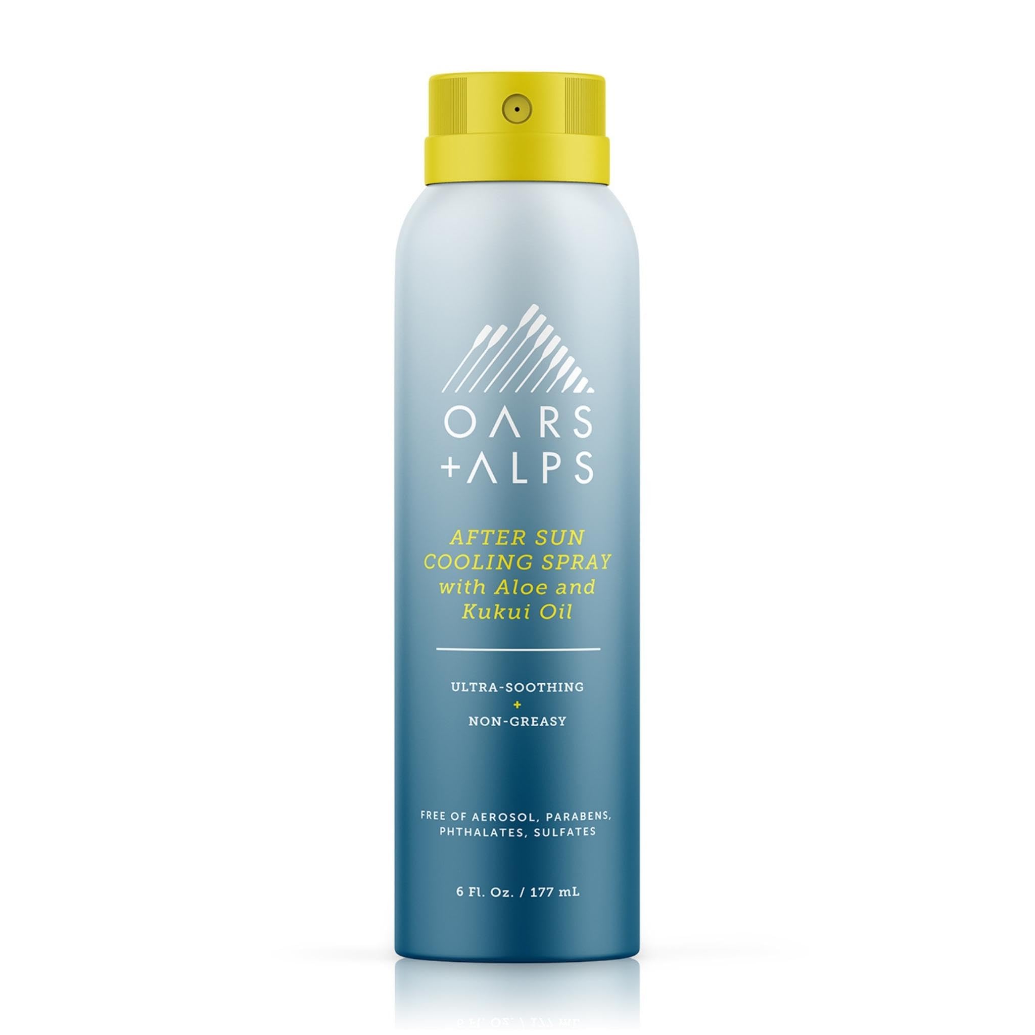 Oars + Alps After Sun Spray, After Sun Care Spray with Aloe Vera, Kukui Oil & Niacinamide & Green Tea Scent to Naturally Cool Skin, Hydrating, Soothing, Non Greasy, 6oz