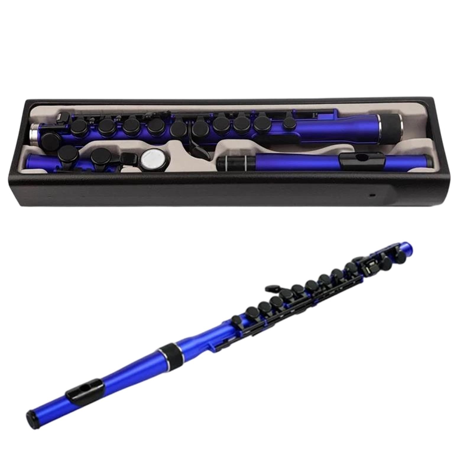 Flauto strumenti musicali Flauto ABS Portatile Per Principianti Pratica Professionale Che Suona Durevole(Blue)