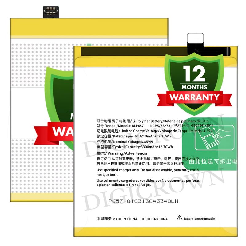 Image of Original BLP657 Battery Compatible for OnePlus 6 (A6000, A6003) - (3300mAh) - 1 Year Warranty