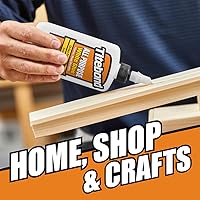 Vista 3 de Titebond pegamento multiusos blanco, para el hogar, taller, escuela y manualidades, versátil, se seca rápido y transparente, fácil de usar, limpieza