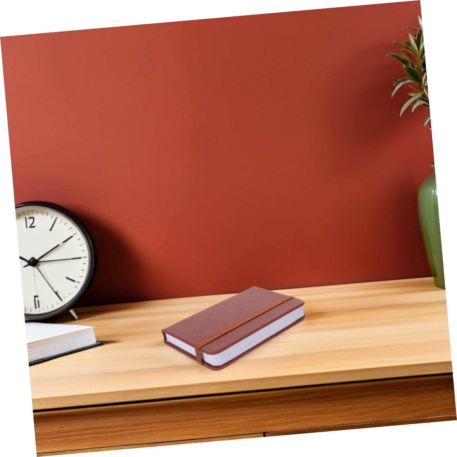 Gatuida 10 Pezzi Mini Pocket Notepad con Copertina Rigida Marrone Portatile con Segnalibro Taccuino Piccolo Righe per Appunti Pianificazione e Gestione