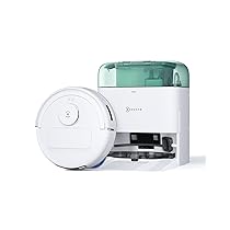 ECOVACS DEEBOT MINI Robot Aspirapolvere Lavapavimenti, 9000Pa, ZeroTangle 2.0, TrueMapping 2.0, Asciugatura ad Aria Calda 45°C, Svuotamento Automatico, Lavaggio Profondo Intelligente, Verde