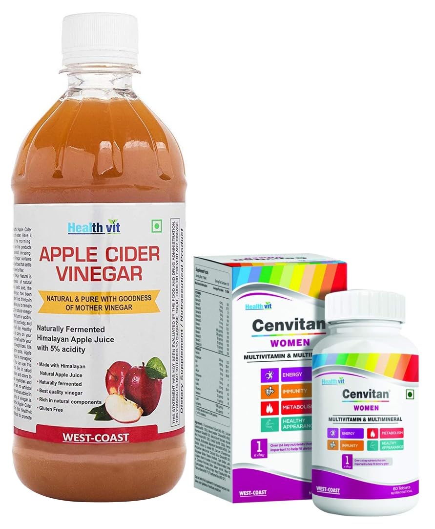 See full amazon price history chart for Healthvit Cenvitan Multivitamin for Women - 60 tablets with 24 Nutrients (Vitamins and Minerals) & HealthVit Apple Cider Vinegar with Mother of Vinegar Unfiltered - 500 ml Healthvit Cenvitan Multivitamin for Women - 60 tablets with 24 Nutrients (Vitamins and Minerals) & HealthVit Apple Cider Vinegar with Mother of Vinegar Unfiltered - 500 ml (B0CDDRQFXS) Amazon Price History, Amazon Price Tracker
