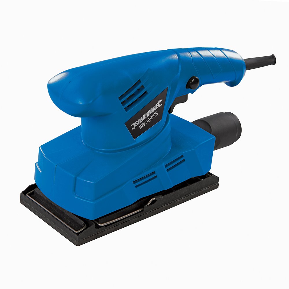 Silverline 521333 DIY 135 W Orbital Sander 1/3 Sheet 135 W, Blue