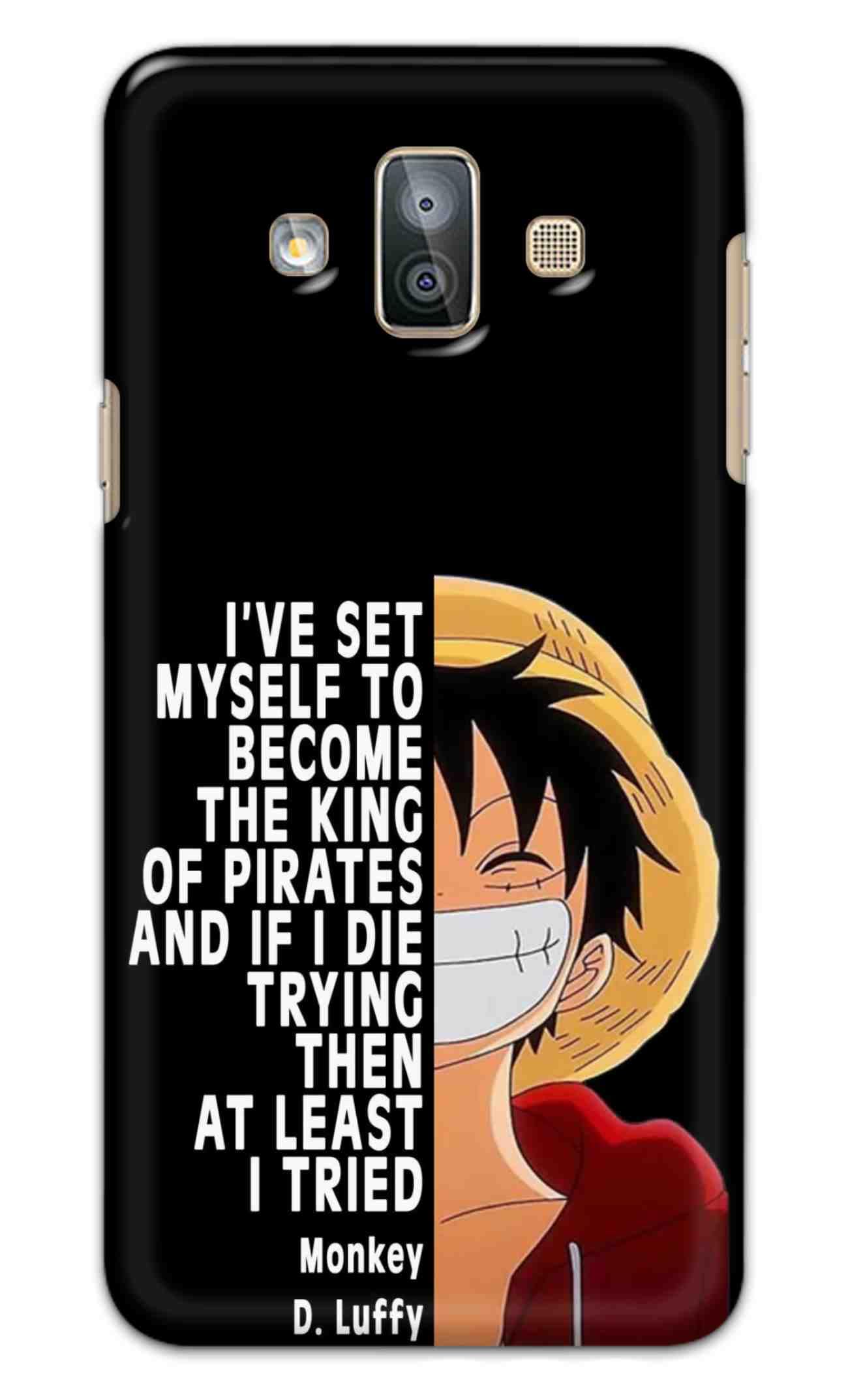 NDCOM for Samsung Galaxy J7 Duo Back Cover Case Anime One Piece Monkey D. Luffy