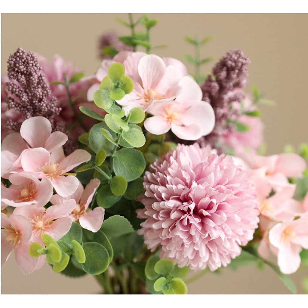Fiori Artificiali per Interni, Bouquet simulato, Set Floreale, Fiori secchi, ortensie finte, Ornamenti per Soggiorno, Camera da Letto, Tavolo da Pranzo, Banchetto,