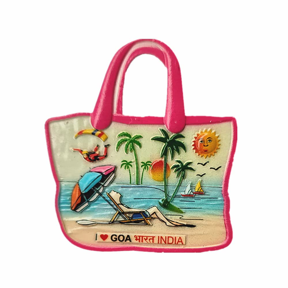 3D Goa India Fridge Magnet Travel Souvenir Gift Refrigerator Magnetic Sticker Resin Craft