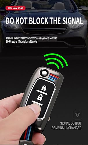 Miniatura 2 de HIBEYO Funda para llavero FOTON Tunland Auman TOANO SAUVANA Accesorios Aleación+Carcasa de TPU con llaveros Smart Remote Auto Key Protector-3
