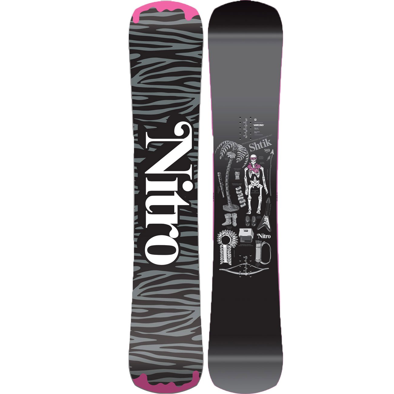 Nitro Snowboards Shtik BRD'19 Premium Twin Camber Urban Rail Freestyle Jib-Stick, Tavole Uomo