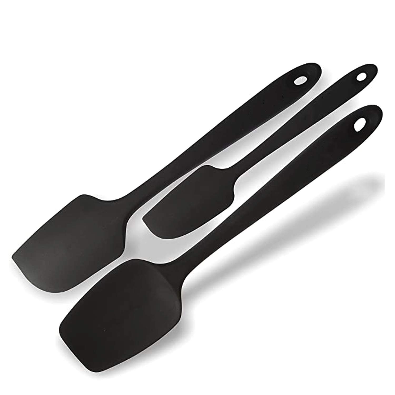 Professional Grade Silicone Spatula Set - (3 pack) - Heat-Resistant Non Stick Flexible Rubber Spatula Set with One Piece Seamless Design by gandaHome