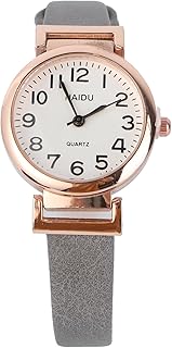 Relógio Feminino - Relógios De Pulso Femininos Relógio De Quartzo Minimalista Fashion Relógios De Mostrador Pequeno Relógios Com Pulseira De Couro Relógios Femininos Relógio De