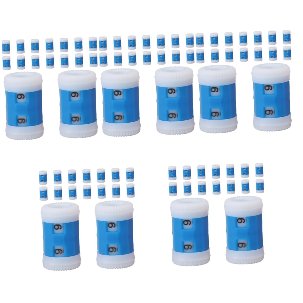 100 Piezas Contador De Hileras De Tejido Simplificar El Contador De Tejer Contador De Ganchillo Liso Simplificar El Contador De Puntadas Arte De Tejer El Plastico Blue SEWOART