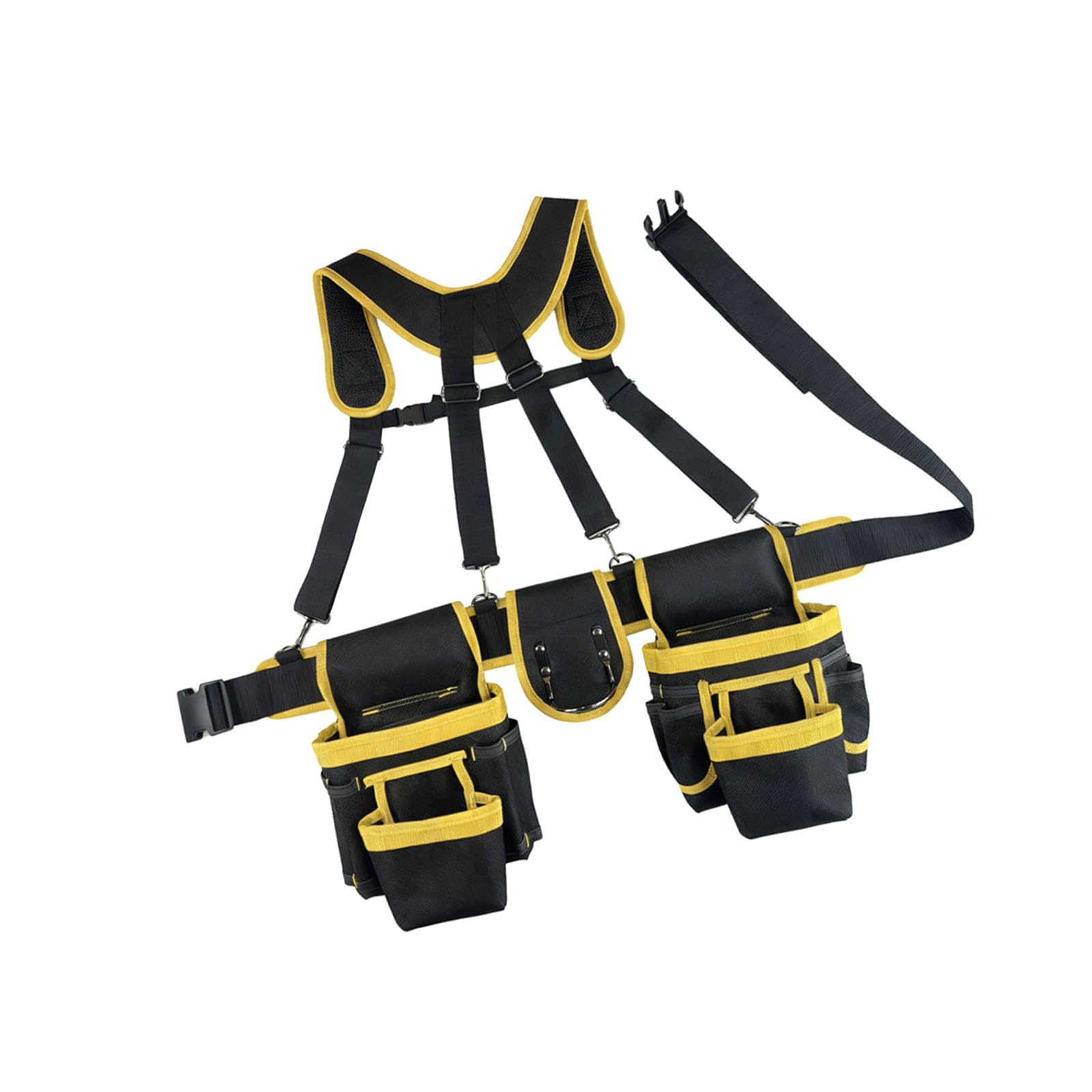 Expert Hanging Tool Bag Constructed of Reinforced Oxford Substance and Multiple Storage Pockets for Carpenters Plumbers Multi Pocket Tool Planner