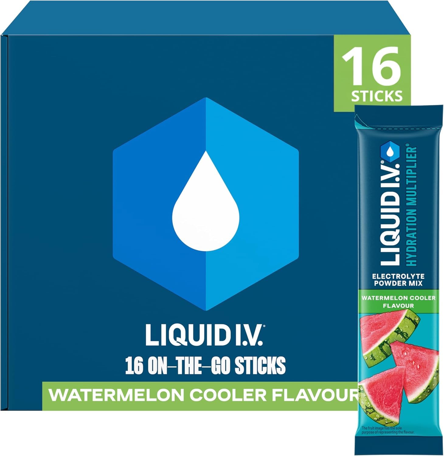 Liquid I.V. Hydration Multiplier Electrolyte Powder Mix, Lemon Lime Flavour, Electrolytes with 7 Vitamins & Minerals for Fast Hydration & Energy, Vegan and Gluten Free, 16 Sachet Sticks — view 10