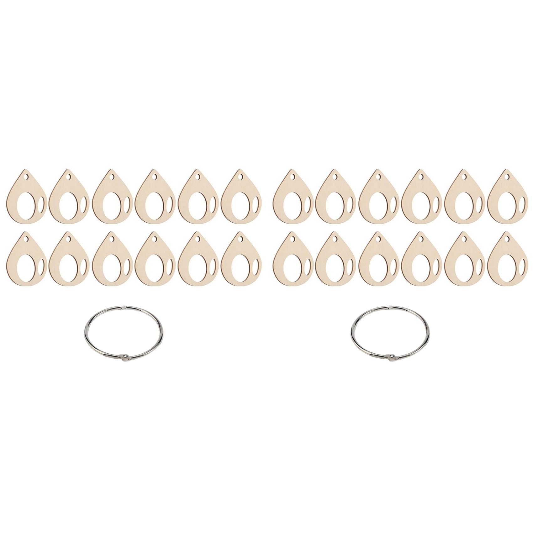 Vjsujehgy 200Pcs Embroidery Floss Drops Wood Thread - Bobbins Winding Board Card Needlework Thread Organization 50x44mm