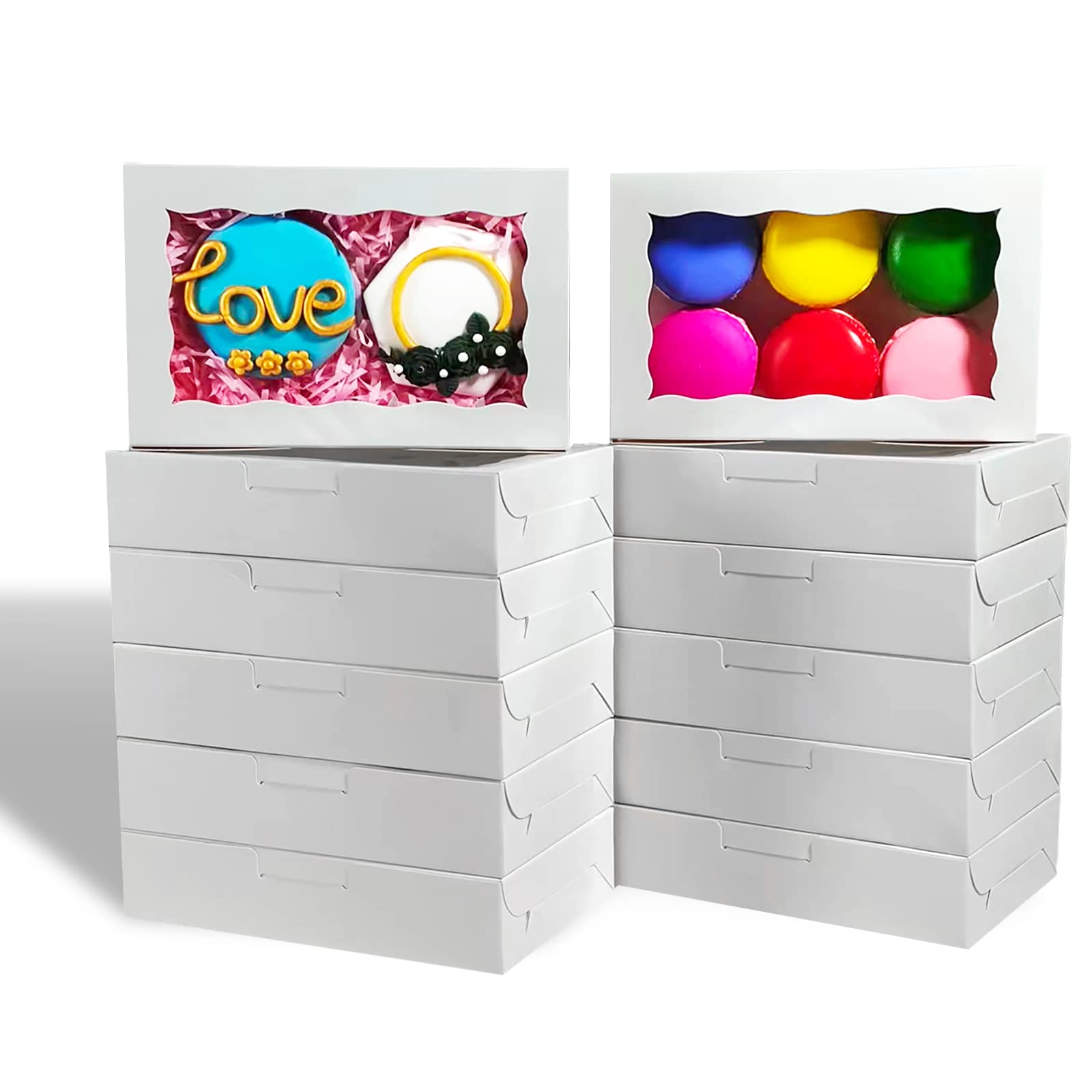 RomanticBaking 150 Pack 1 3/4 x1 3/4x2 Clear Cake Pop