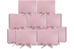 Pink Gift Boxes with Lids for Presents