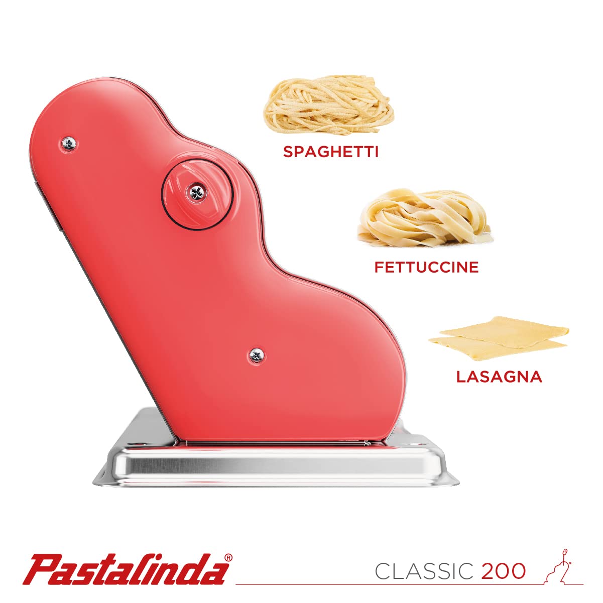 PASTALINDA Machine à pâtes Classic 200 - Corail