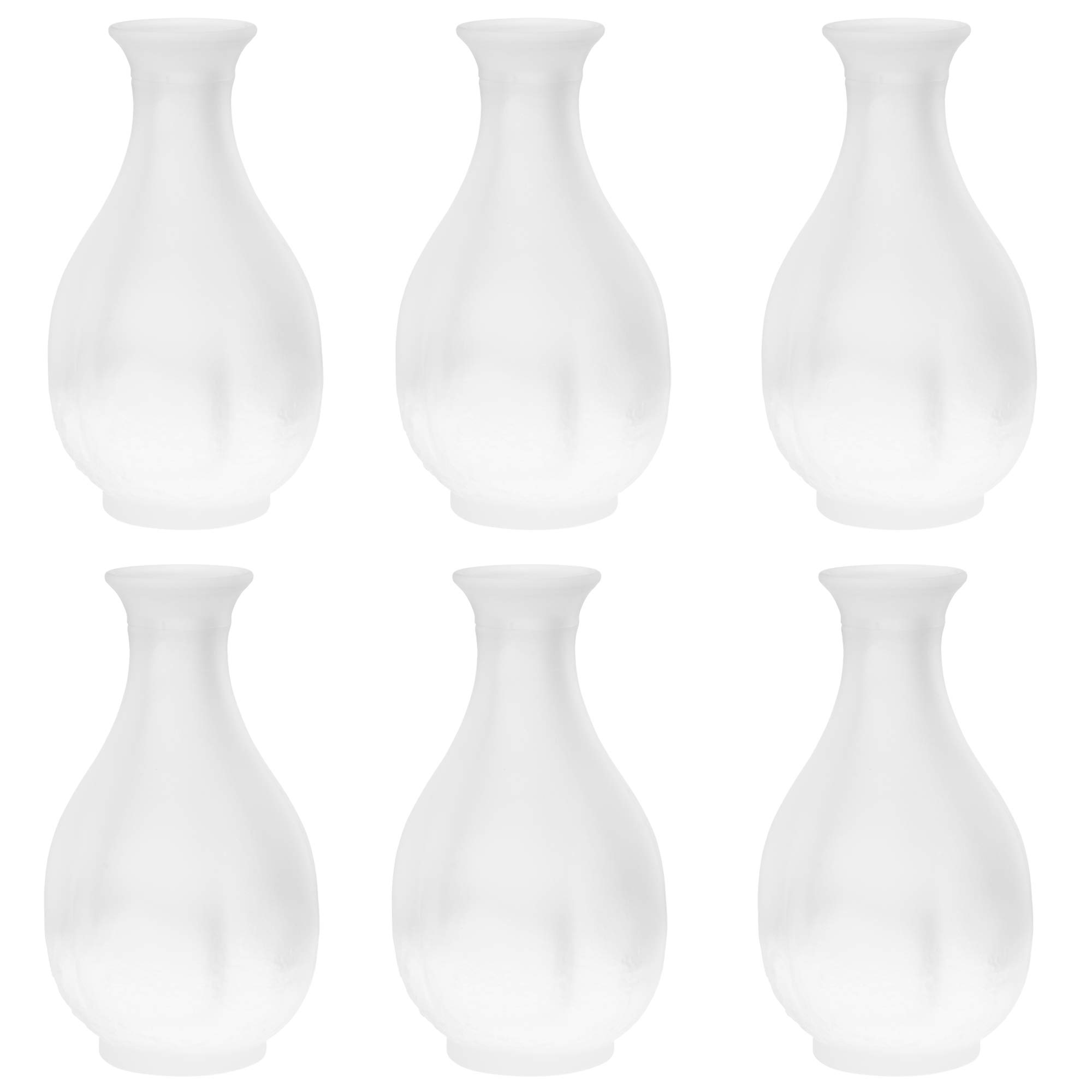Toyo Sasaki Glass 61062-600 Tokuri Carafe, Made in Japan, Set of 6, White, 6.9 fl oz (175 ml)