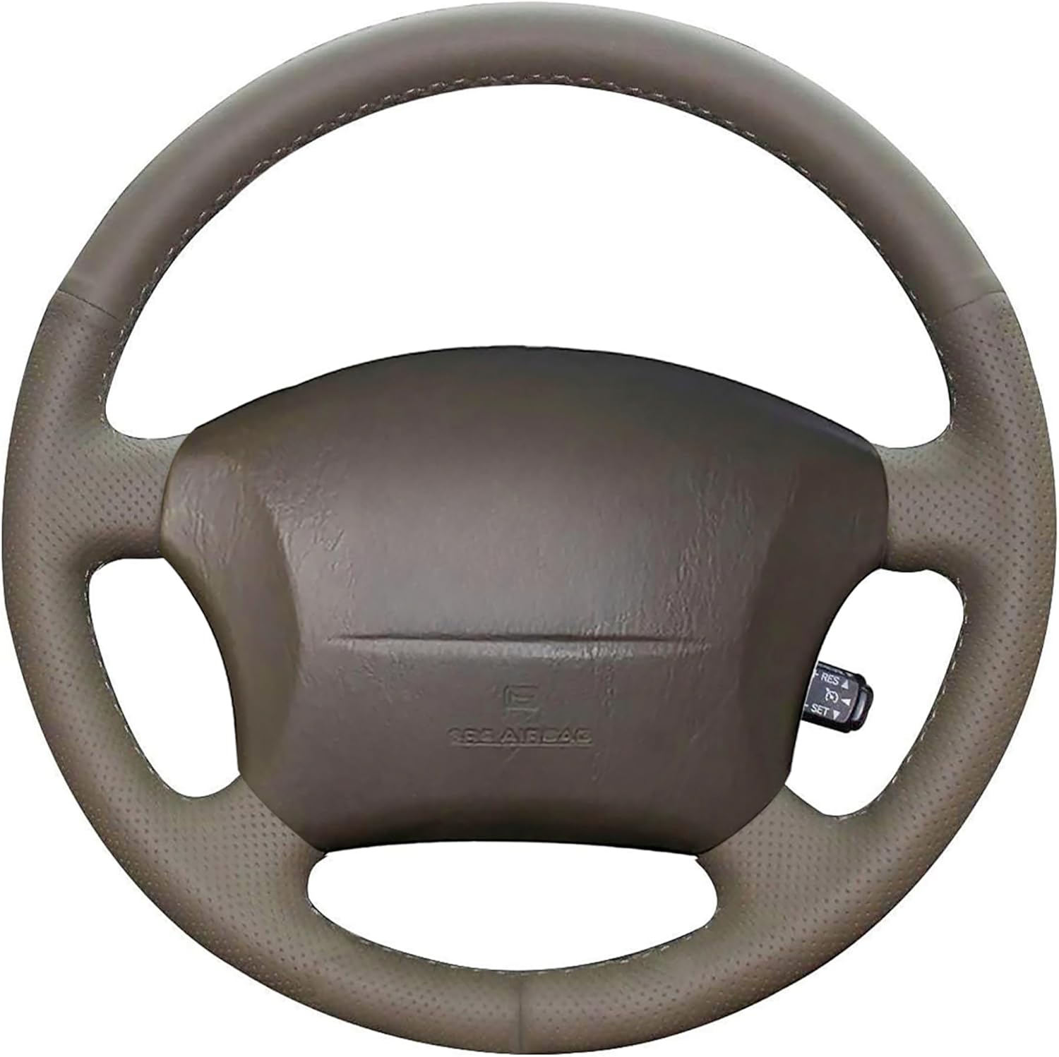 Custom Genuine Leather Steering Wheel Cover for Land Cruiser 1995 1996 1997 1998 1999 2000 2001 2002 Lexus LX 450 1996 1997 / LX 470 1998-2002 / Lexus LS 400 1996-2000 Accessories