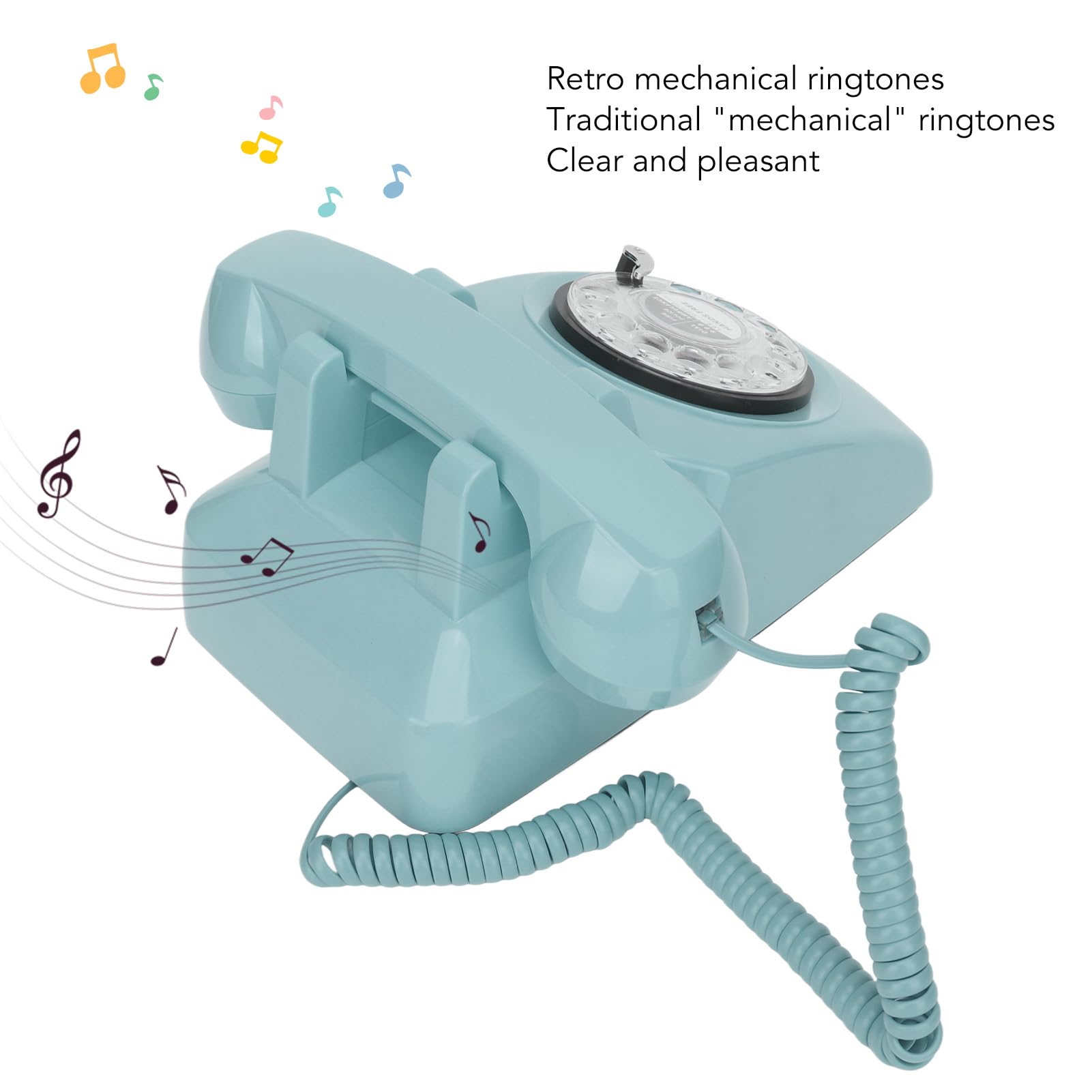 Socobeta Telefono di Casa Vintage retrò Vecchio Stile Telefono Fisso Ideale per Famiglie, Amici e Colleghi