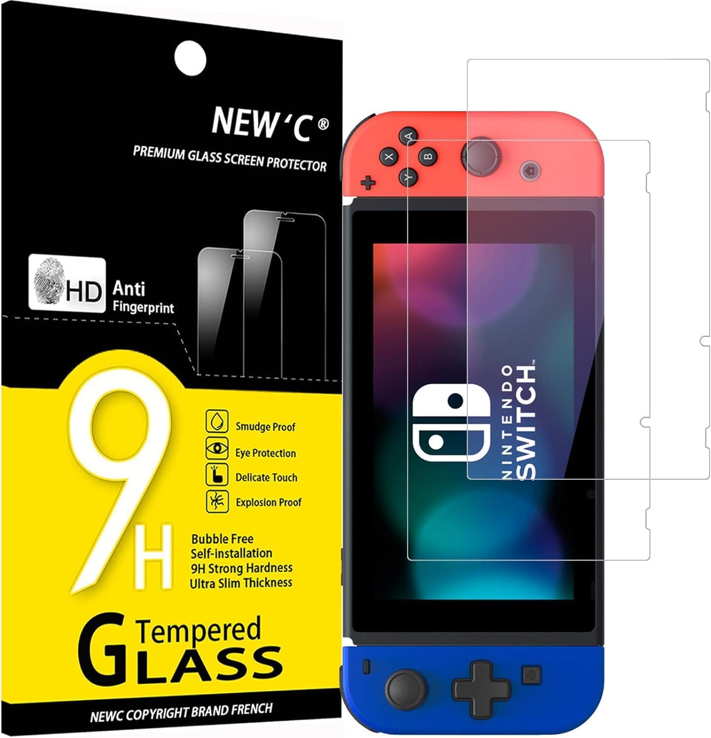 Le verre trempé NEW'C offre une protection essentielle pour l'écran de votre Nintendo Switch.