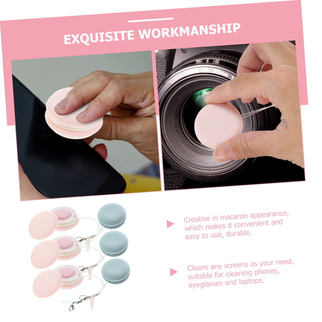 KOMBIUDA 30pezzi Salviette Macaron Per Pulizia Occhiali e Schermi Panni Microfibra Colorati Per Smartphone Laptop e Lenti Pratico e Portatile Senza Graffi