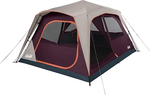 Coleman Skylodge Instant Tent with Rainfly, 468 Person Family Tent Sets Up in a Minute, Includes Pre-Attached Poles & Carry Bag, Made of PFAS-Free