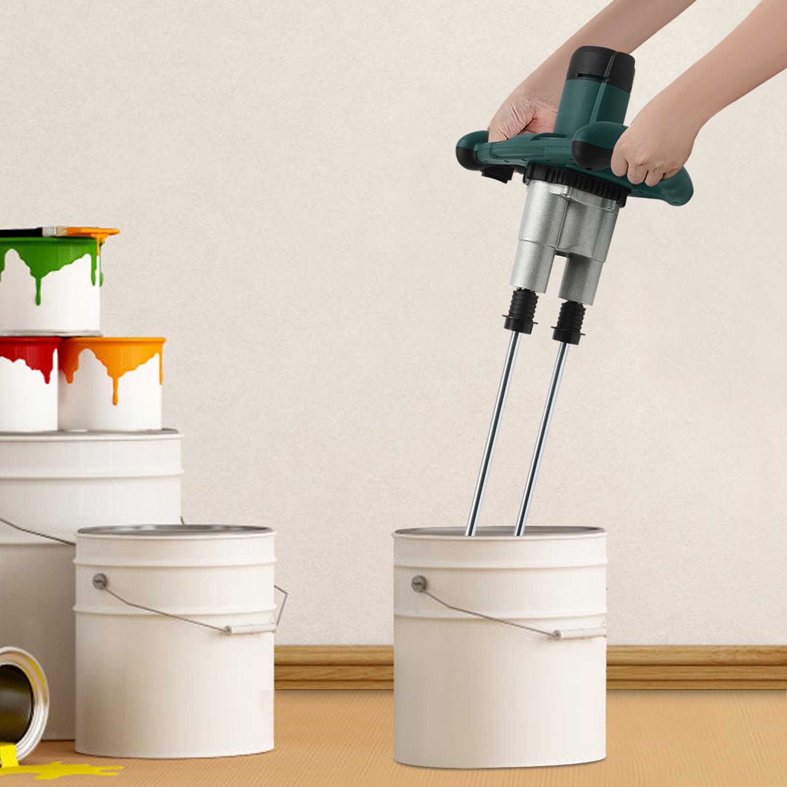 Akku Rührwerk Für Makita 18V - Bürstenloser Mörtelrührer Mit 6 Geschwindigkeiten