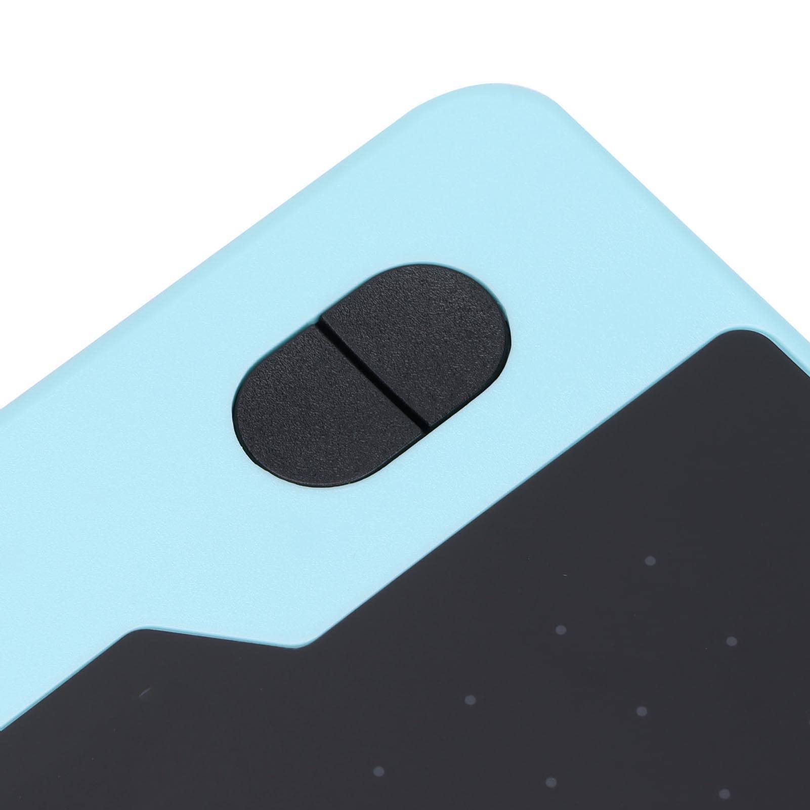 Tavoletta grafica digitale T503, tavoletta grafica con sensibilità alla pressione di 8192 livelli e risoluzione di 5080 LPI, tavoletta con penna a induzione elettromagnetica per (Blu)