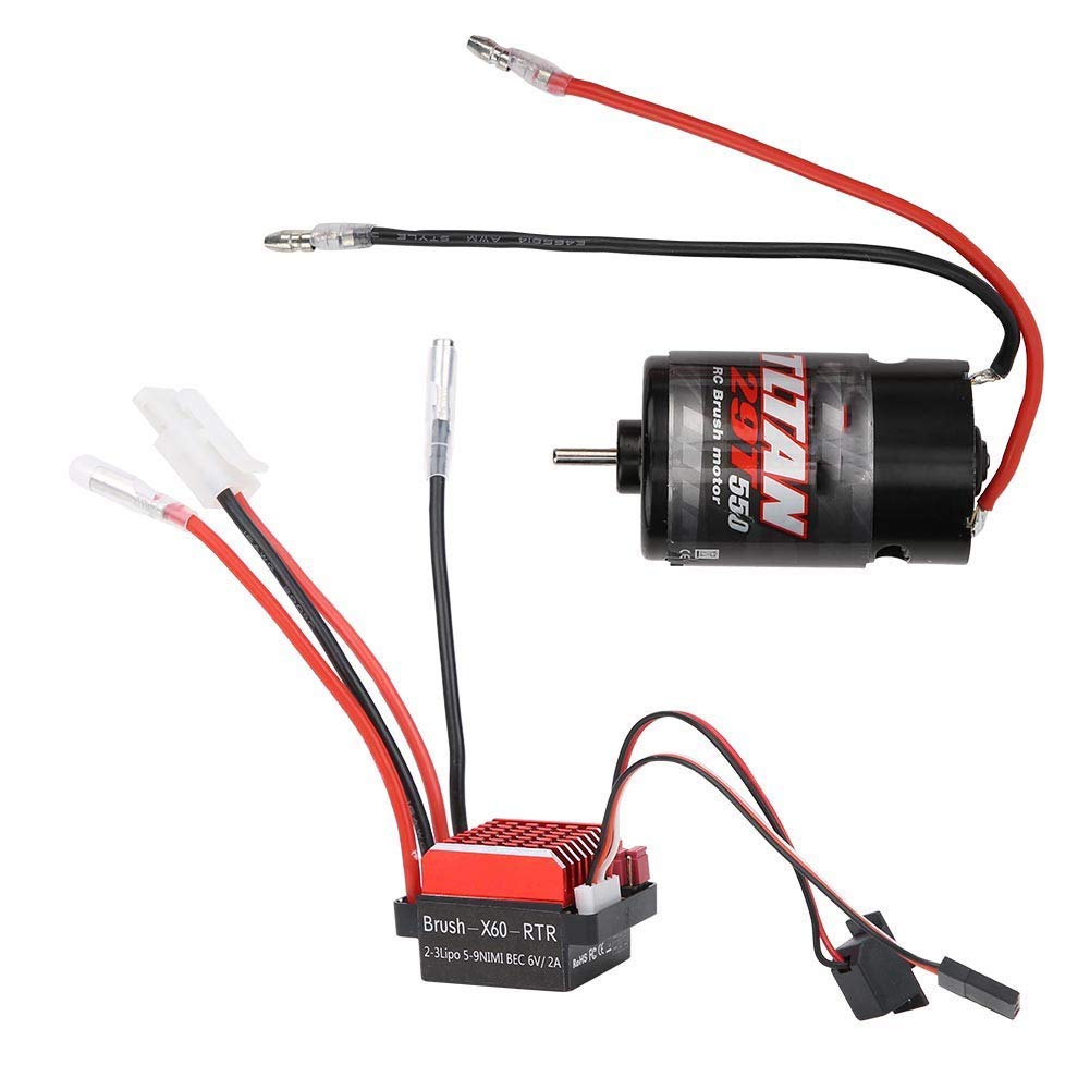 1:10 RC Modelo de coche Universal 550 Motor cepillado con 360A Escalada de dos vías ESC cepillado(29T) Electricmotor Accesorios Para Maquetas De Electricmotor Accesorios Para Maquetas De Barcos