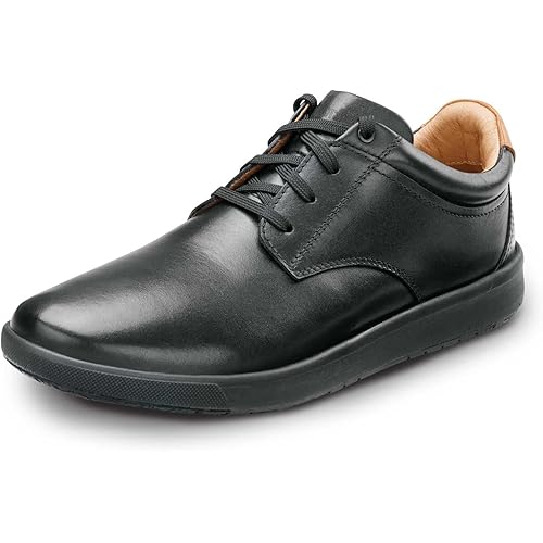 Florsheim Crossover Work, Men's, Cognac, Soft Toe, SD, MaxTrax Slip Resistant, Casual Oxford Work Shoe