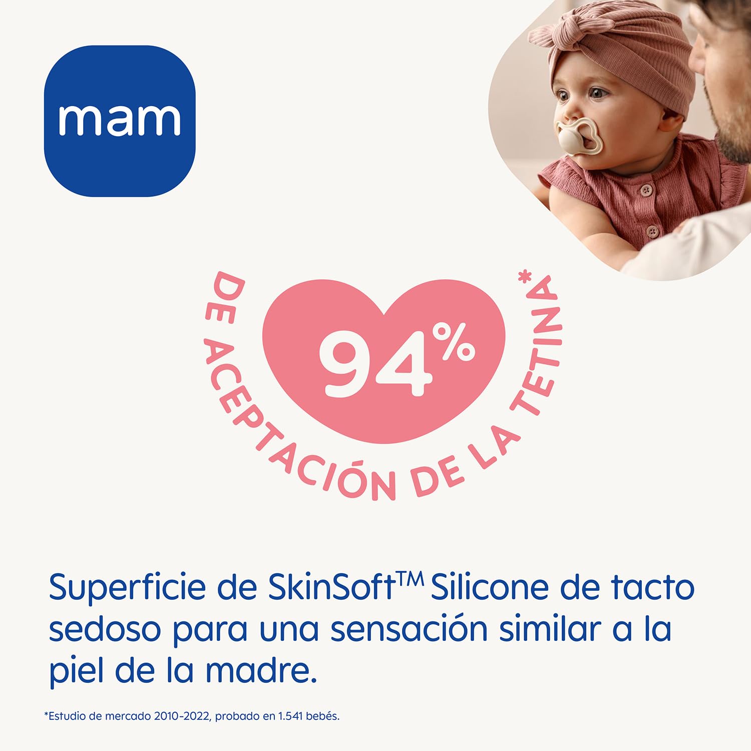 MAM Pacifier with Ventilated Shield, from 16 Months, with Symmetrical, Flat and Flexible Silicone Teat of Easy Acceptance - Image 2