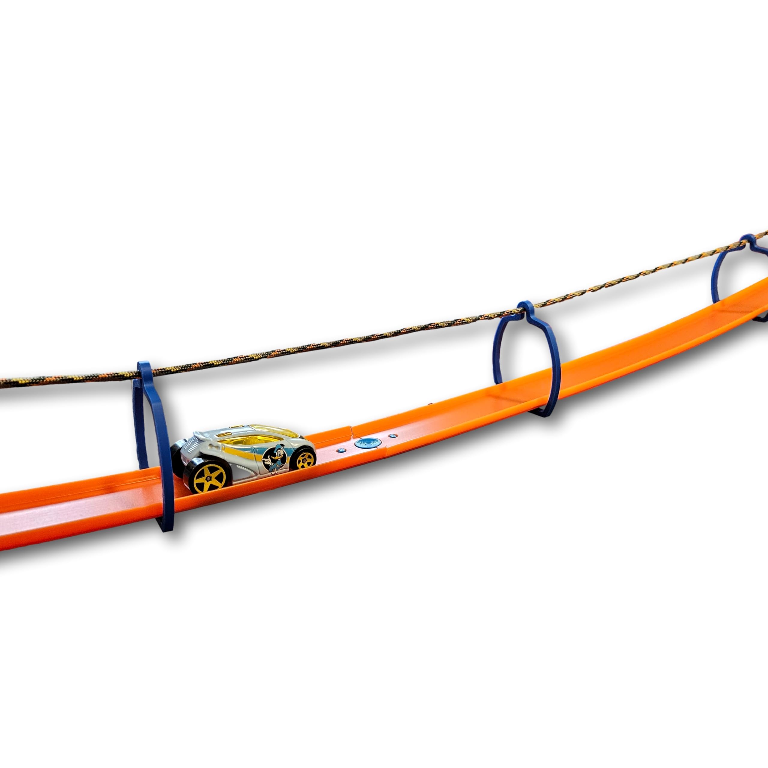 SpeedFreakCNC Suspension Bridge Kit Compatible with Hot Wheels Track (Blue)