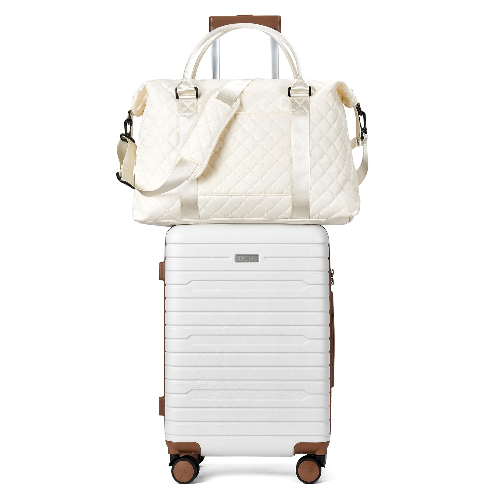 FIGESTIN 2 Piece Luggage Sets with Spinner Wheels, 20 inch Carry On