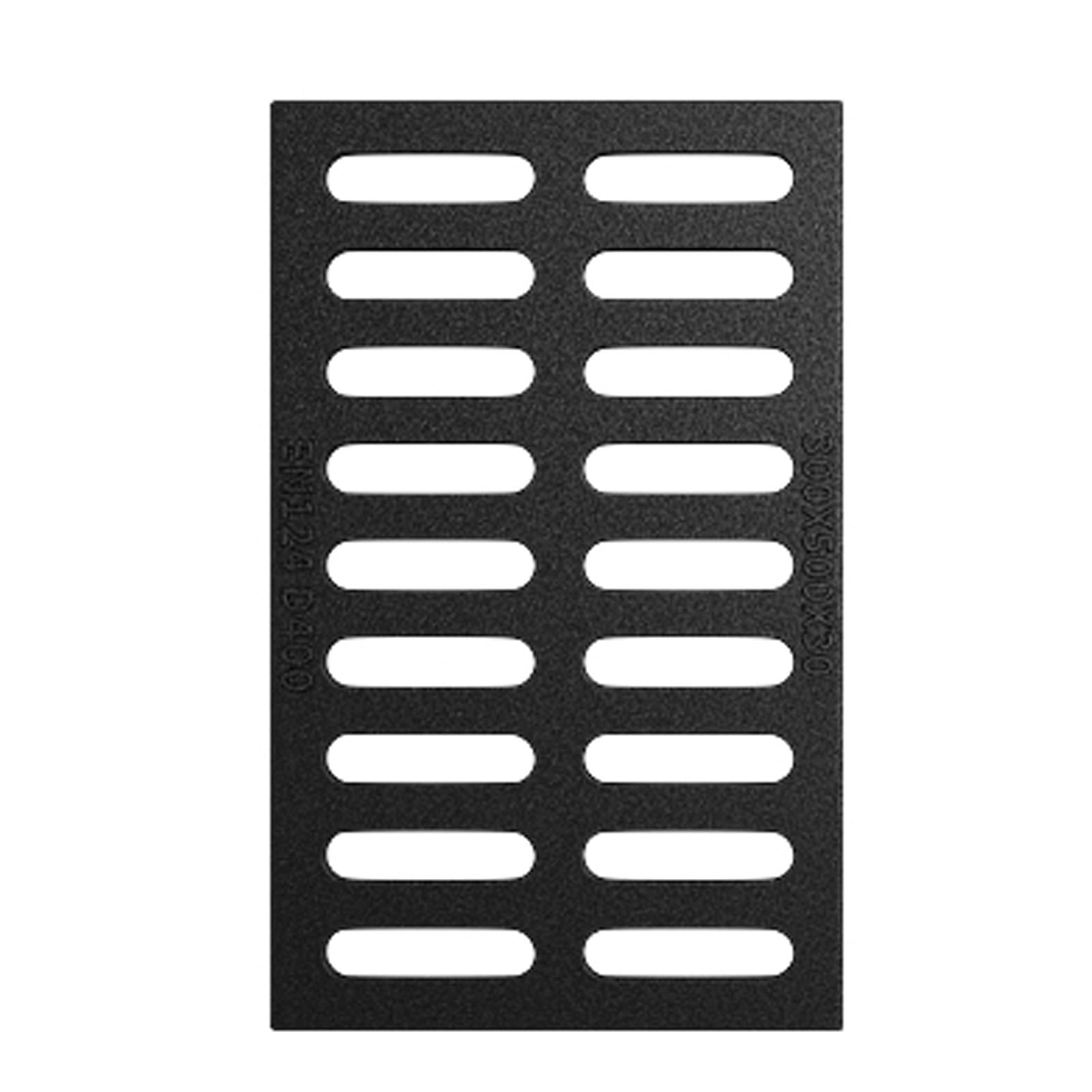 Arqueta de Hierro Dúctil, Tapa para Alcantarillado Cuadrada Negra, para Entradas de Vehículos, Concreto, Patios, Drenaje Rápido(50x50cm/20x20in)