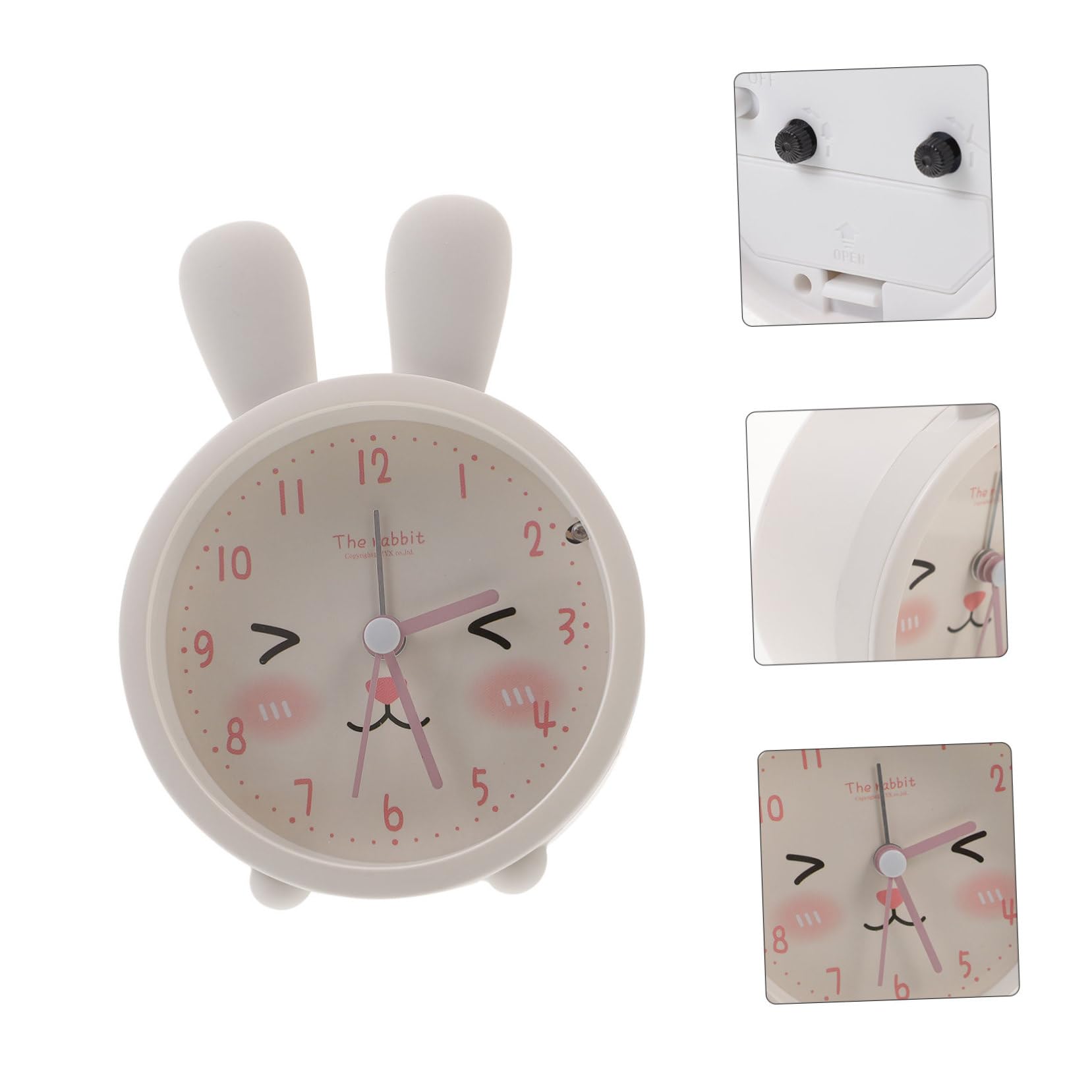 PRETYZOOM 3stücke Kawaii Kinderwecker Mit Nachtlicht Geräuschloser Alarm Clock Für Kinderzimmer Tragbar Und Dekorativ Für Schreibtisch Und Nachtisch Ohne Batterie
