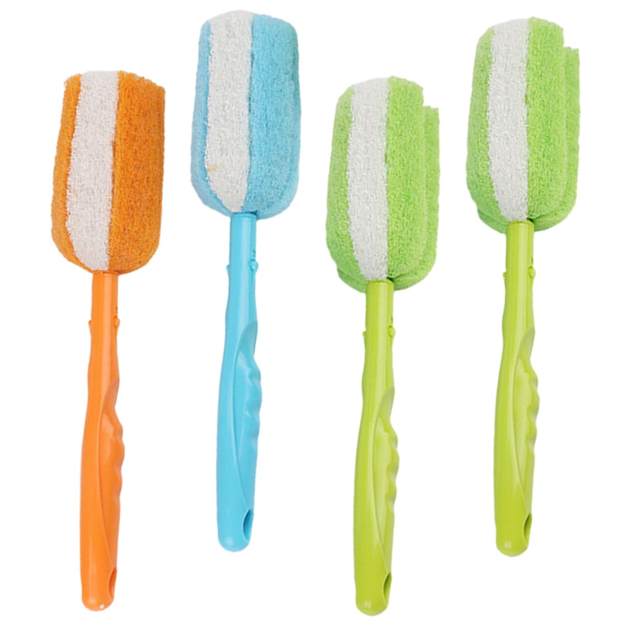 BESTYASH 3 Set Spazzole Per Bottiglie Per Bottiglie Profonda Design Per Vino E Latte Pratico Per Cucina Colore Casuale 4 Pezzi*3