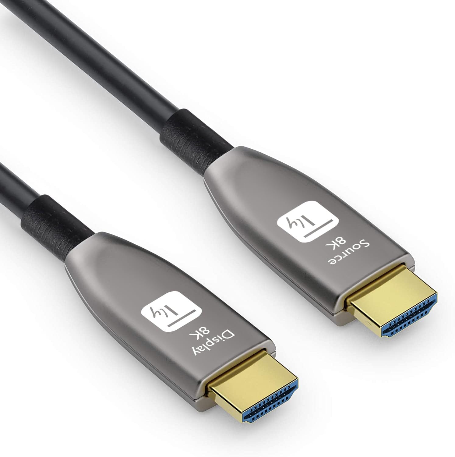 Techly 365207 Cavo Ottico Attivo HDMI™ 2.1 Active Optical Cable 8K 48Gbps eARC HDMI™ A/A M/M 15m Nero