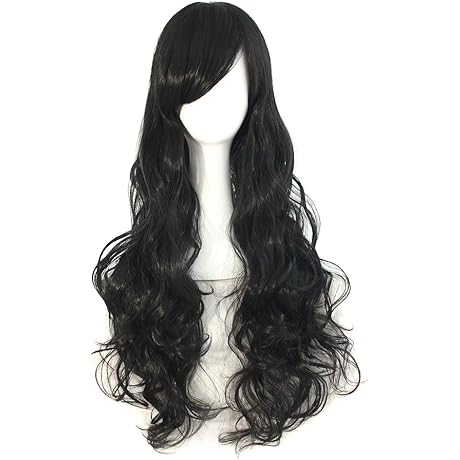 32 (80 CM) Stunningly Long Curly Wig for Fashion Forward Black Women