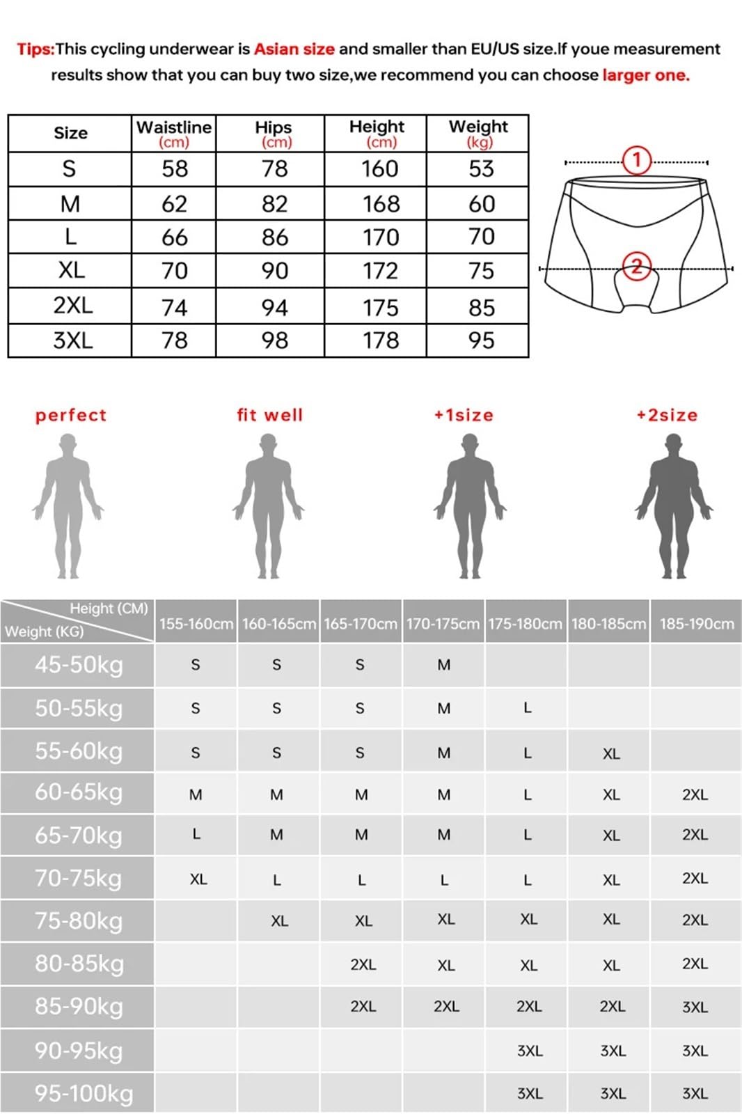 Bicicleta Pantalones Cortos Ropa Interior de Ciclismo Transpirable con Acolchado Gel for Hombre, Pantalones Cortos montaña, Antideslizantes, puños for Las piernas