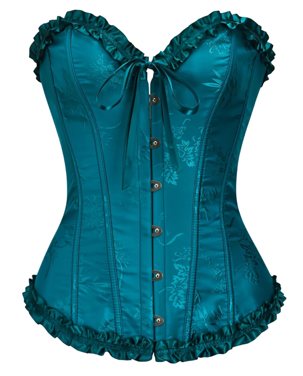 KUOSE Corsetto intero da donna, taglie forti, colore nero