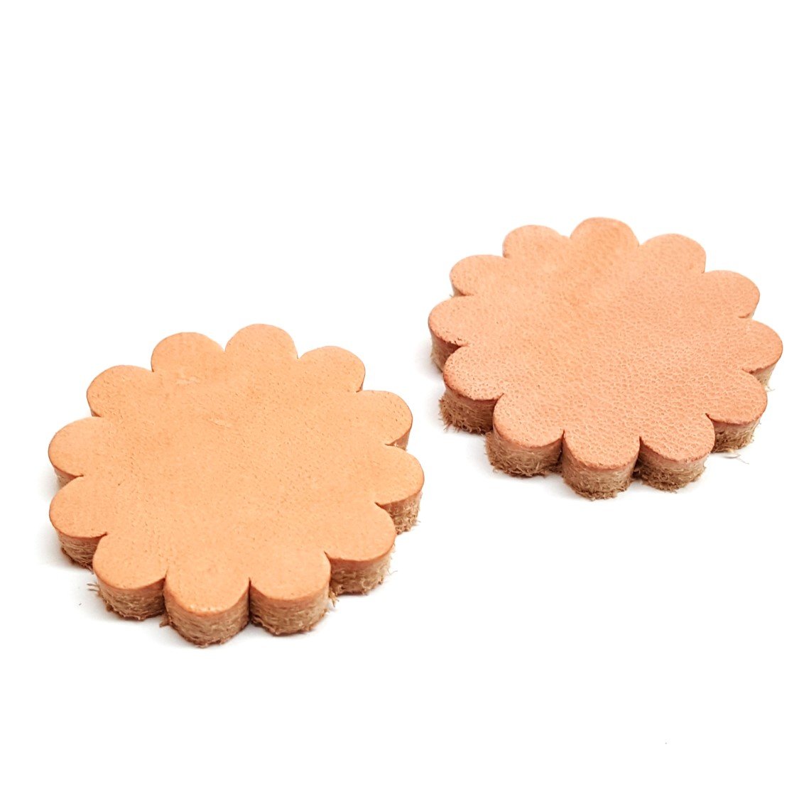 Set of 2 Leather Rosette Conchos 1-1/4"