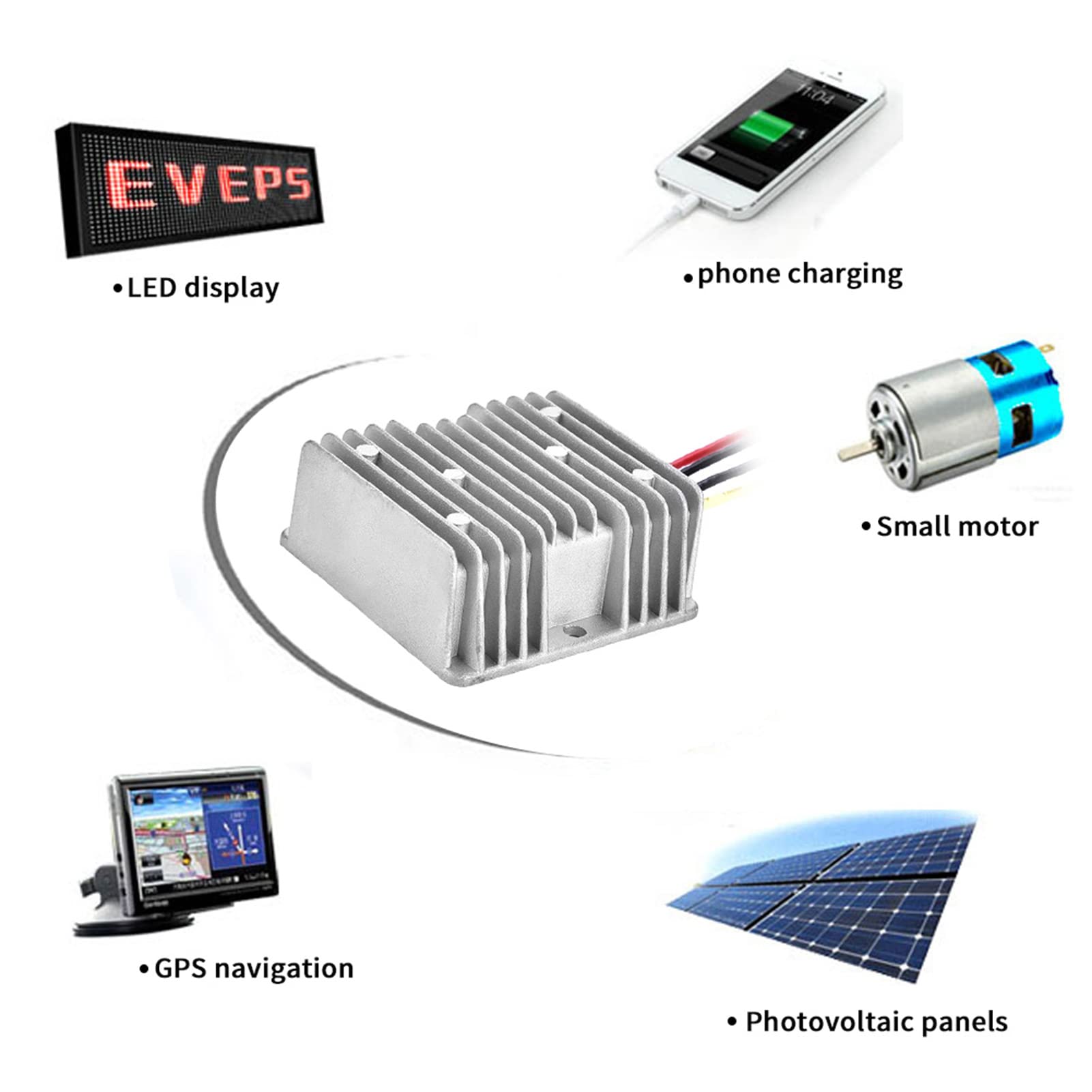 Module de Convertisseur de Puissance 24V à 19V 5A, Module DC pour Utilisation en Extérieur, Transformateur à Plis Régulateur pour Appareil DC, Compatible avec Systèmes Électriques Extérieurs, Adaptate