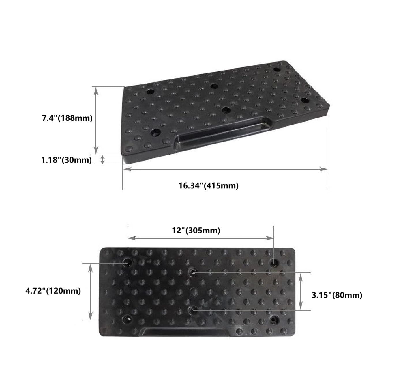 Tire Changer Rubber Pad for Clamp Jaw and Bead Breaker Arm, Chevron Textured Anti-Slip Mounting Pad, Universal Fit for Tire Changing Machine, Rim and Wheel Protection, Model #5