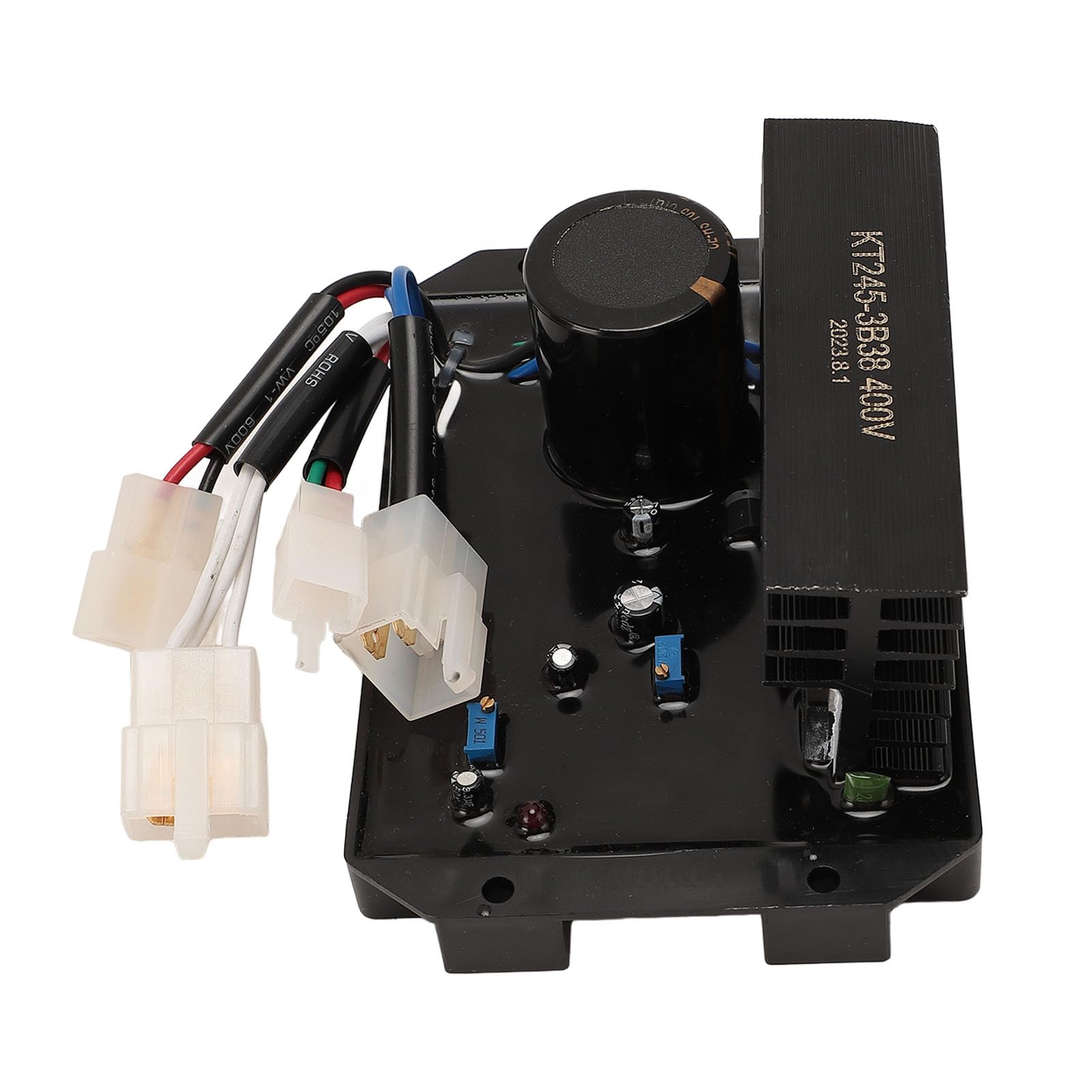 Regulador de Voltaje del Generador KT245 3B38 400V, Estabilizador de Voltaje Automático Lineal para Generador de Gasolina, con Fácil Instalación y Condensadores de Alta