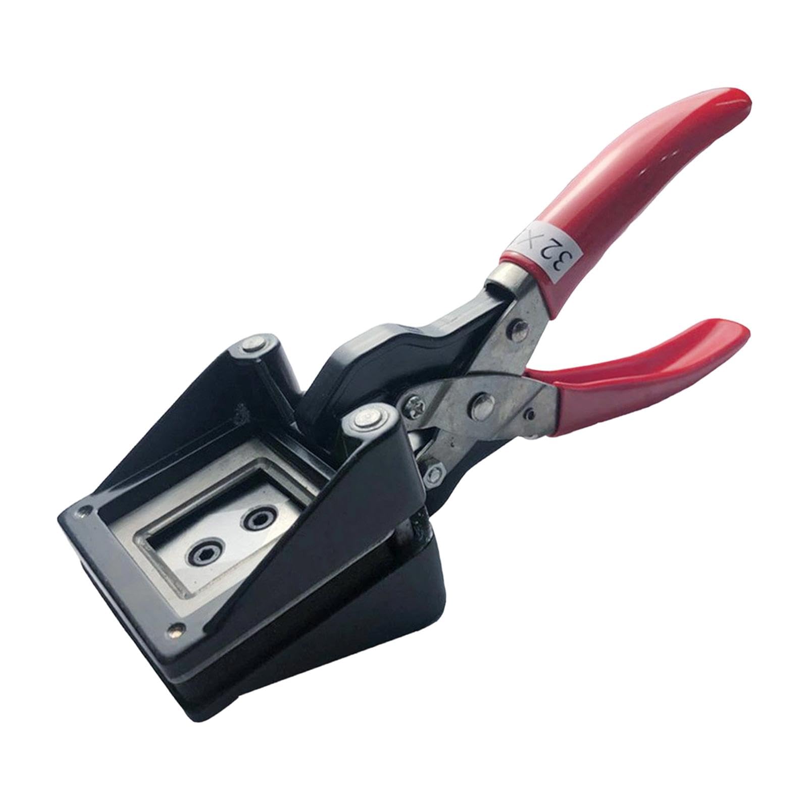de Fotos para Identificación, Troquel de Corte, Perforador, Mango Ergonómico, Manual, Portátil, 26 × 32 Mm, para Tarjetas de Visita