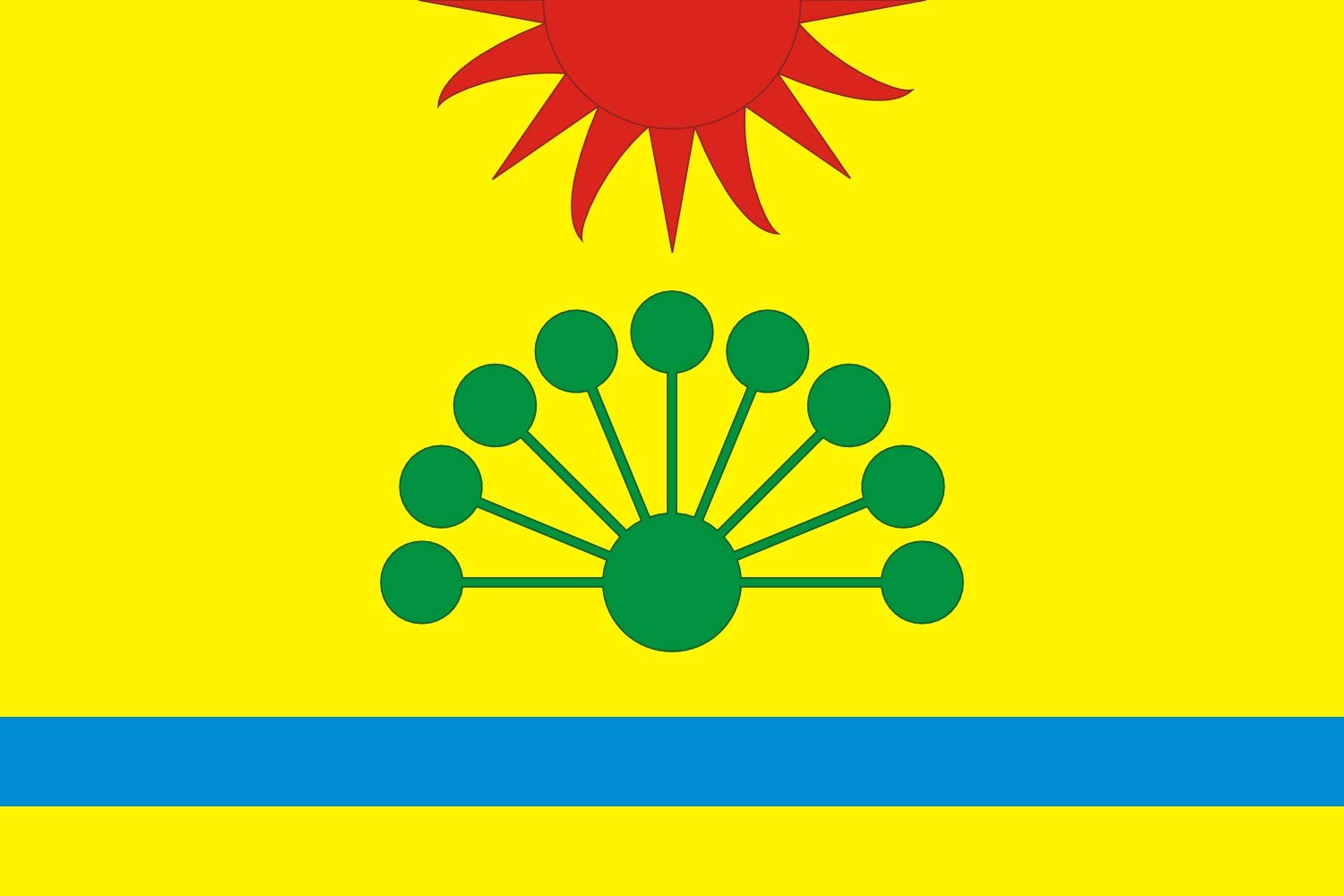 Drapeau Ayazgulovskoe en tissu renforcé avec œillets métalliques