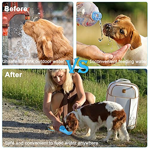 Kqpoinw Bottiglia per Cani Portatile, 300 ML